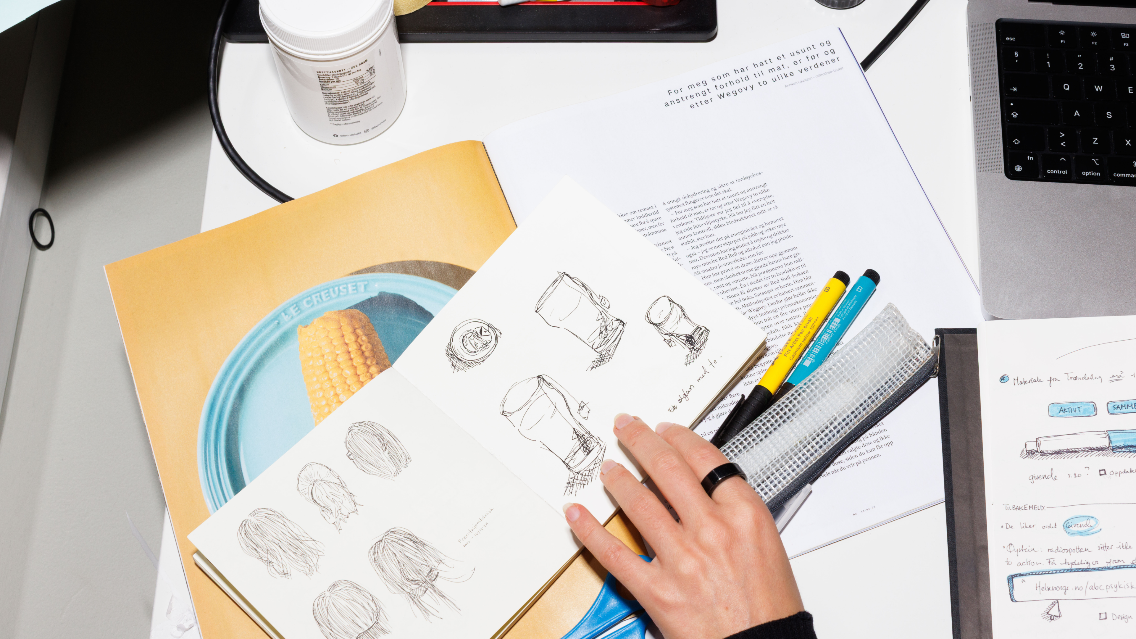 Person working on laptop